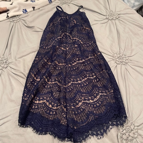 Selfie Leslie Blue dress Size S Selfie Leslie Blue dress Size S